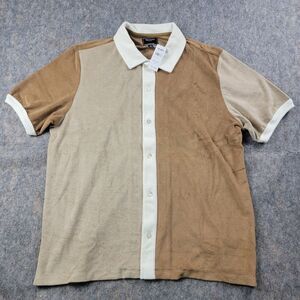 Todd Snyder Terry Cabana Polo Sweater Dark Wheat Brown size XL NWT $198 **FLAW**